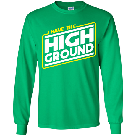 T-Shirts Irish Green / YS I Have the High Ground Youth Long Sleeve T-Shirt