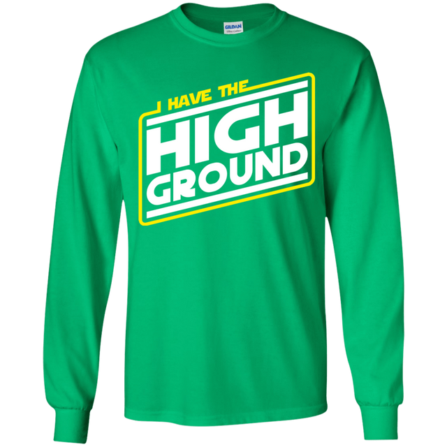 T-Shirts Irish Green / YS I Have the High Ground Youth Long Sleeve T-Shirt
