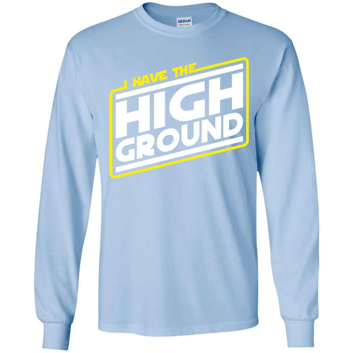 T-Shirts Light Blue / YS I Have the High Ground Youth Long Sleeve T-Shirt