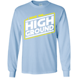 T-Shirts Light Blue / YS I Have the High Ground Youth Long Sleeve T-Shirt