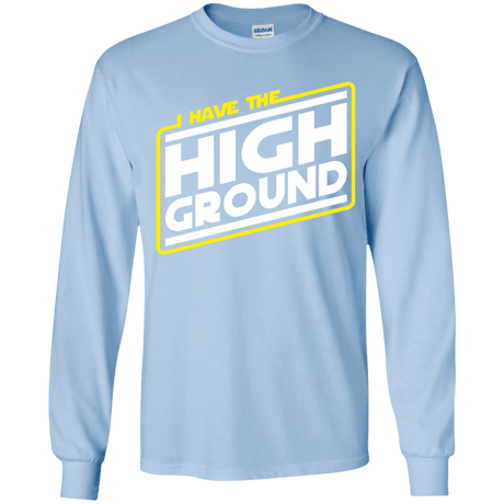 T-Shirts Light Blue / YS I Have the High Ground Youth Long Sleeve T-Shirt