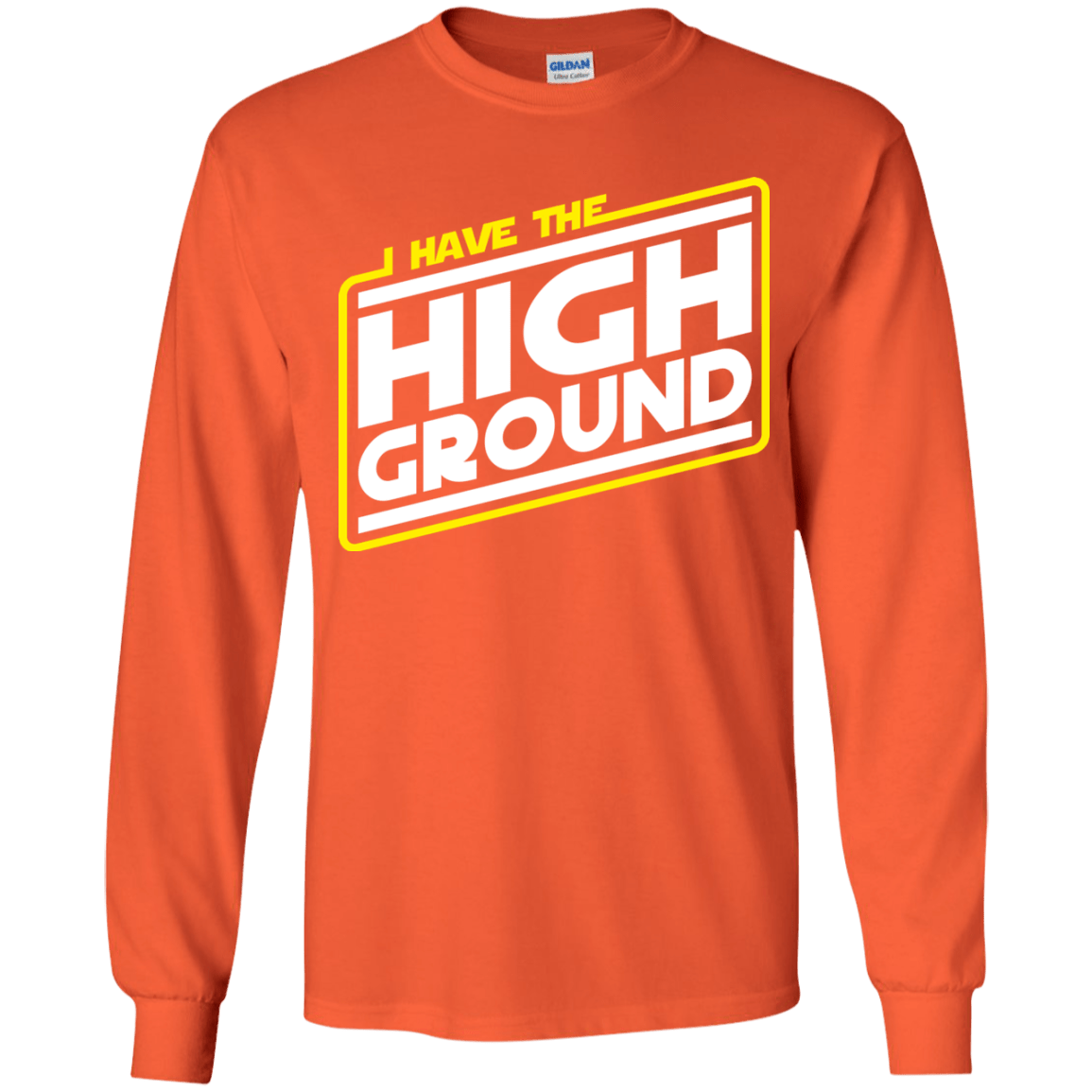 T-Shirts Orange / YS I Have the High Ground Youth Long Sleeve T-Shirt