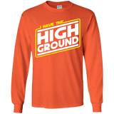T-Shirts Orange / YS I Have the High Ground Youth Long Sleeve T-Shirt