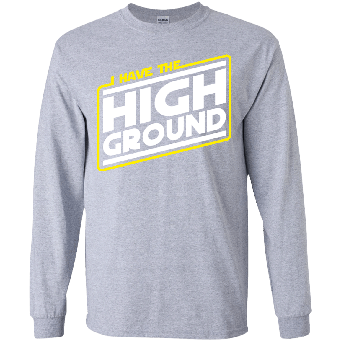 T-Shirts Sport Grey / YS I Have the High Ground Youth Long Sleeve T-Shirt