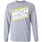 T-Shirts Sport Grey / YS I Have the High Ground Youth Long Sleeve T-Shirt