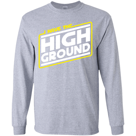 T-Shirts Sport Grey / YS I Have the High Ground Youth Long Sleeve T-Shirt