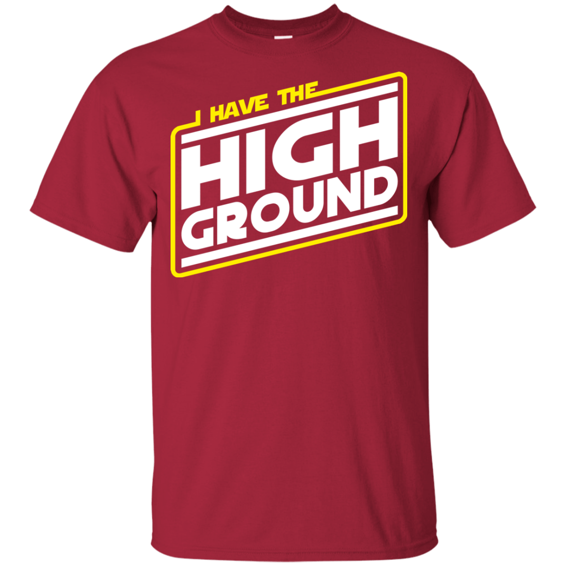 T-Shirts Cardinal / YXS I Have the High Ground Youth T-Shirt