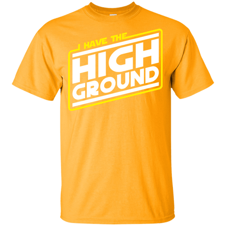 T-Shirts Gold / YXS I Have the High Ground Youth T-Shirt