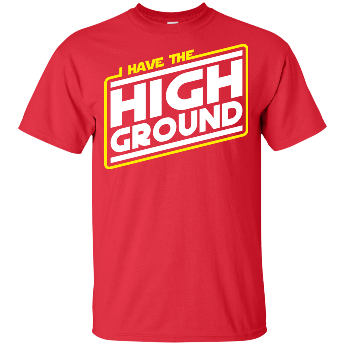 T-Shirts Red / YXS I Have the High Ground Youth T-Shirt