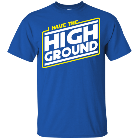 T-Shirts Royal / YXS I Have the High Ground Youth T-Shirt