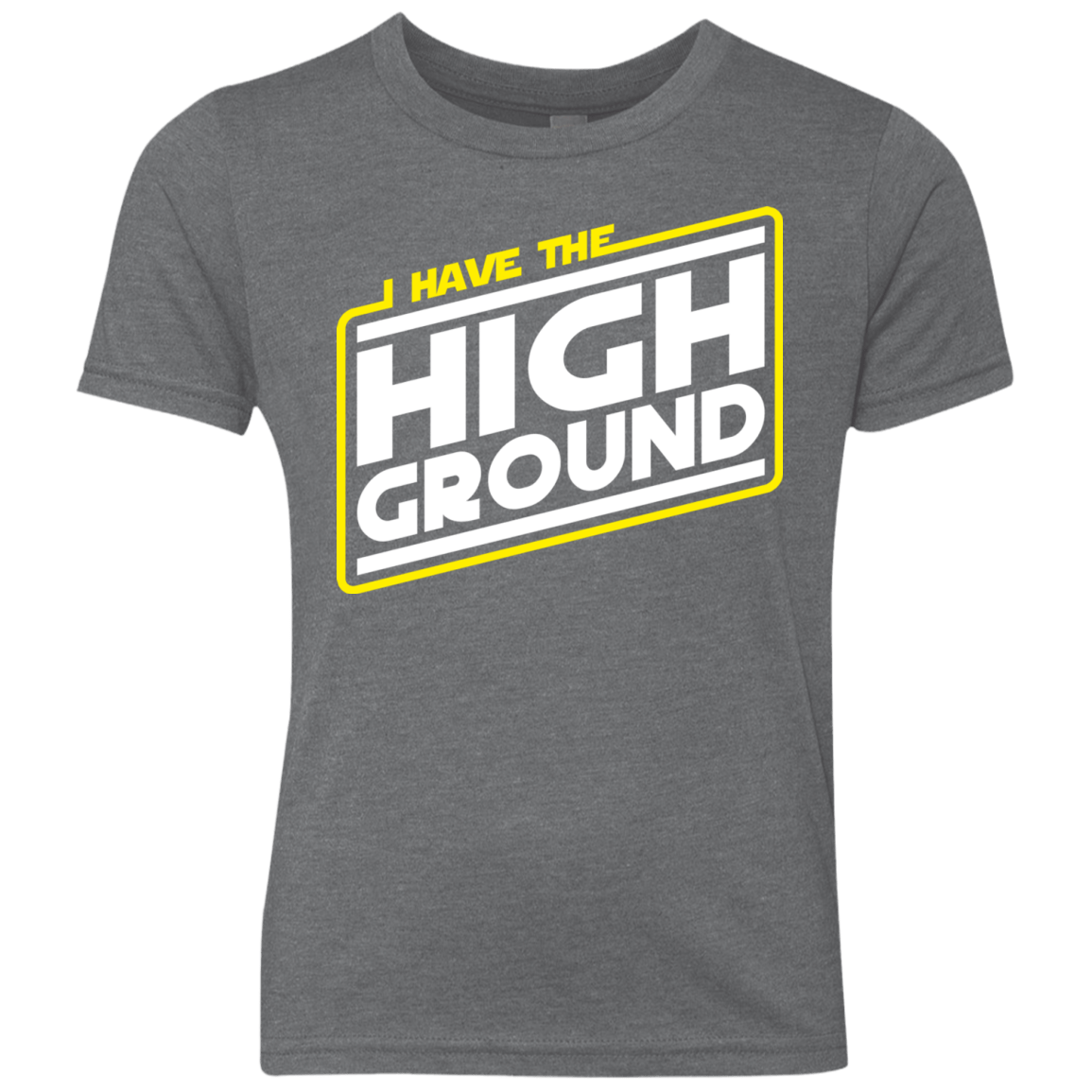 T-Shirts Premium Heather / YXS I Have the High Ground Youth Triblend T-Shirt