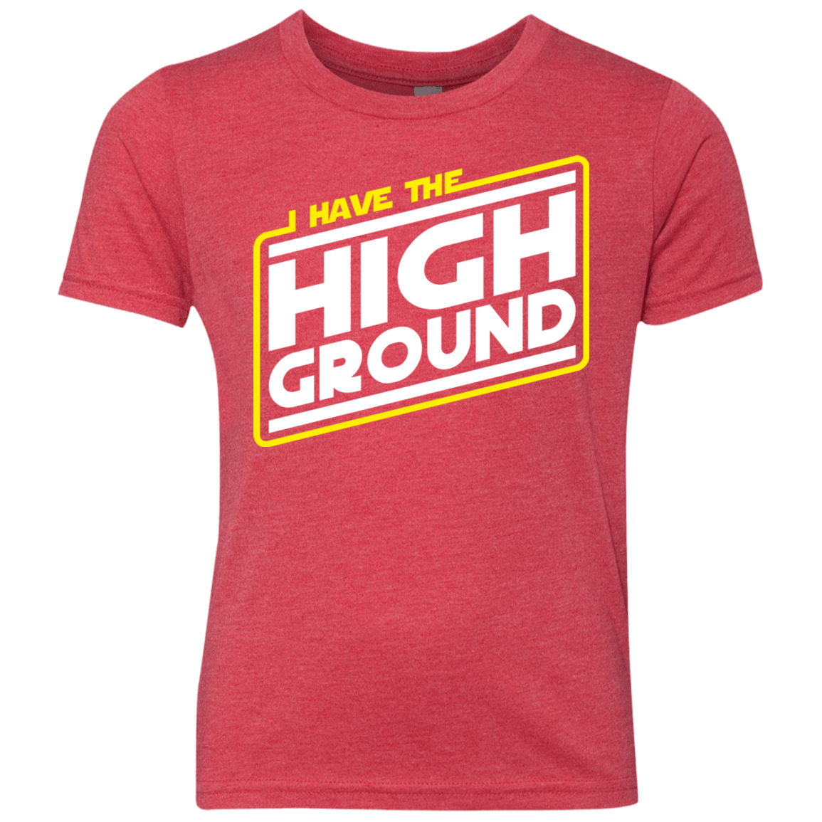 T-Shirts Vintage Red / YXS I Have the High Ground Youth Triblend T-Shirt