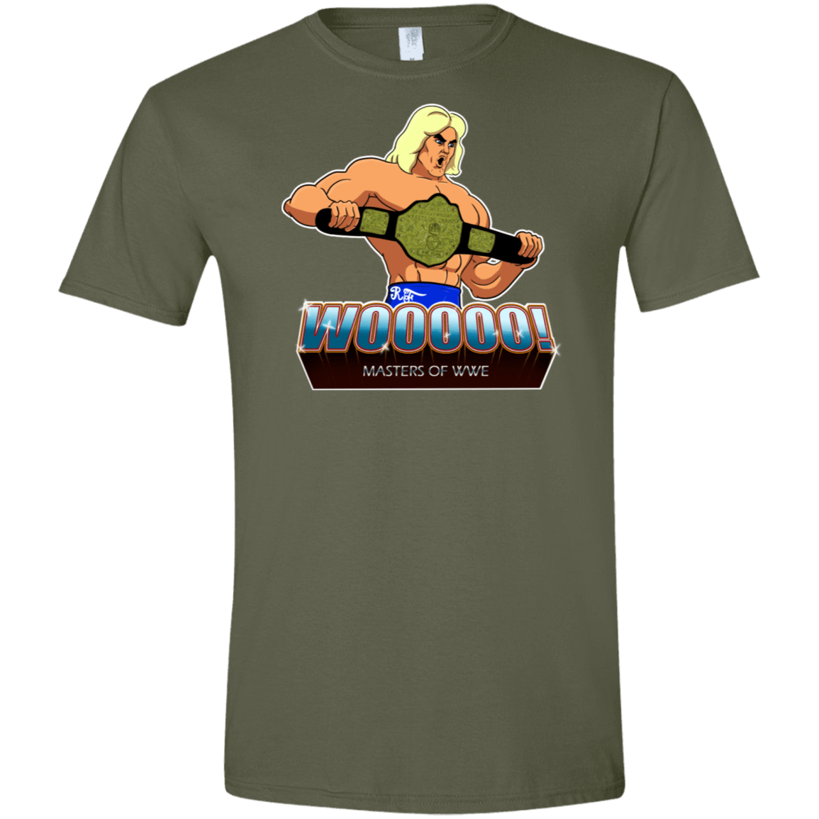 T-Shirts Military Green / S I Have The Woooooo Men's Semi-Fitted Softstyle