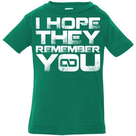 T-Shirts Kelly / 6 Months I Hope They Remember You Infant Premium T-Shirt