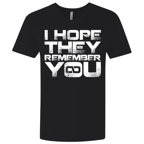 T-Shirts Black / X-Small I Hope They Remember You Men's Premium V-Neck