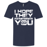 T-Shirts Midnight Navy / X-Small I Hope They Remember You Men's Premium V-Neck
