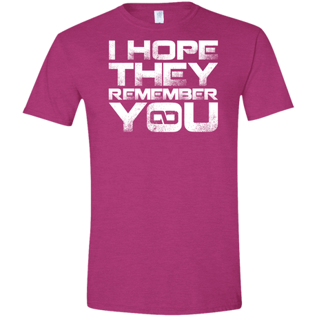 T-Shirts Antique Heliconia / S I Hope They Remember You Men's Semi-Fitted Softstyle