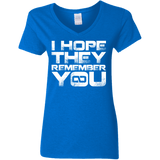 T-Shirts Royal / S I Hope They Remember You Women's V-Neck T-Shirt