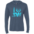 T-Shirts Indigo / X-Small I Jedi SW Triblend Long Sleeve Hoodie Tee