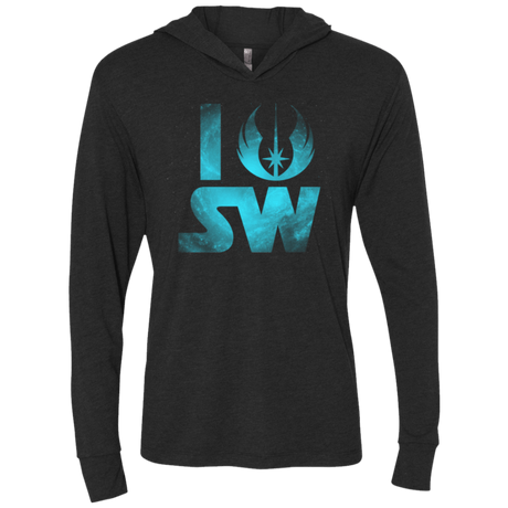 T-Shirts Vintage Black / X-Small I Jedi SW Triblend Long Sleeve Hoodie Tee