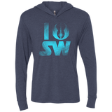 I Jedi SW Triblend Long Sleeve Hoodie Tee