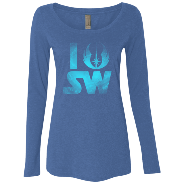 T-Shirts Vintage Royal / Small I Jedi SW Women's Triblend Long Sleeve Shirt