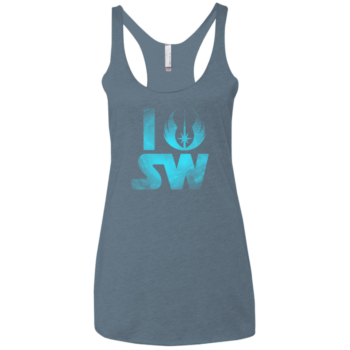 T-Shirts Indigo / X-Small I Jedi SW Women's Triblend Racerback Tank