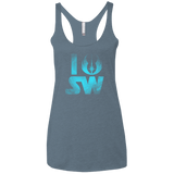 T-Shirts Indigo / X-Small I Jedi SW Women's Triblend Racerback Tank