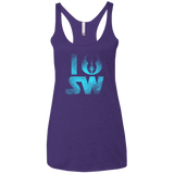 T-Shirts Purple / X-Small I Jedi SW Women's Triblend Racerback Tank
