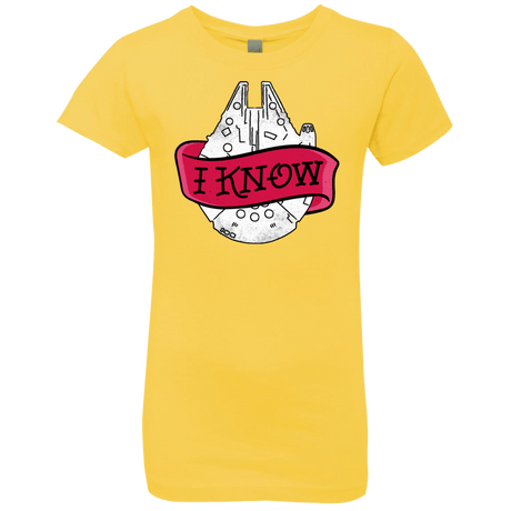 T-Shirts Vibrant Yellow / YXS I Know Girls Premium T-Shirt