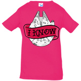 T-Shirts Hot Pink / 6 Months I Know Infant Premium T-Shirt