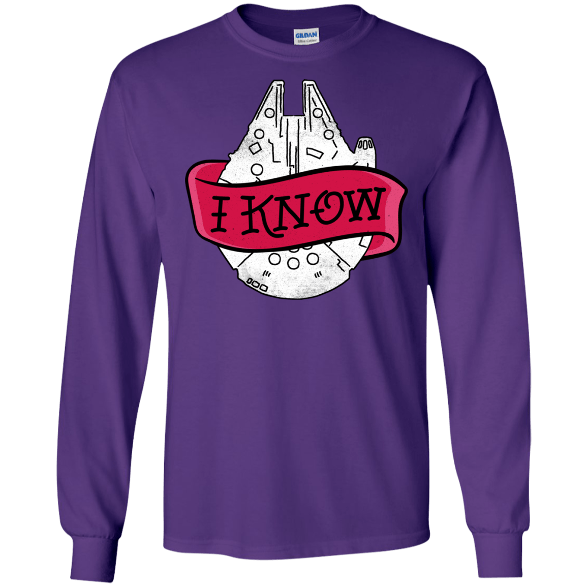 T-Shirts Purple / S I Know Men's Long Sleeve T-Shirt