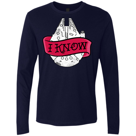 T-Shirts Midnight Navy / S I Know Men's Premium Long Sleeve