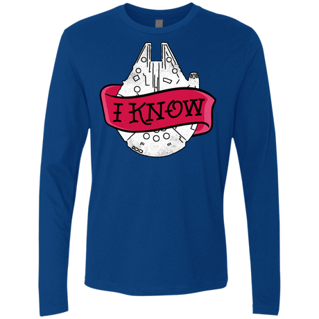 T-Shirts Royal / S I Know Men's Premium Long Sleeve
