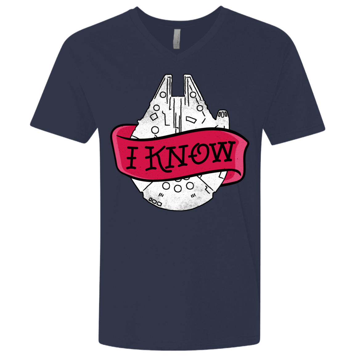 T-Shirts Midnight Navy / X-Small I Know Men's Premium V-Neck