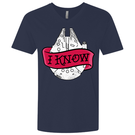 T-Shirts Midnight Navy / X-Small I Know Men's Premium V-Neck