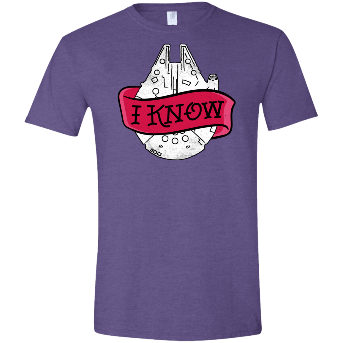 T-Shirts Heather Purple / S I Know Men's Semi-Fitted Softstyle