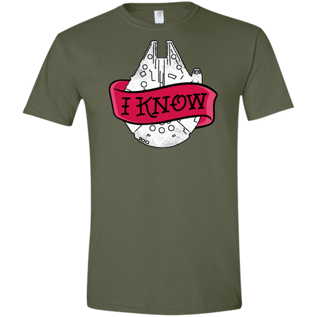 T-Shirts Military Green / S I Know Men's Semi-Fitted Softstyle