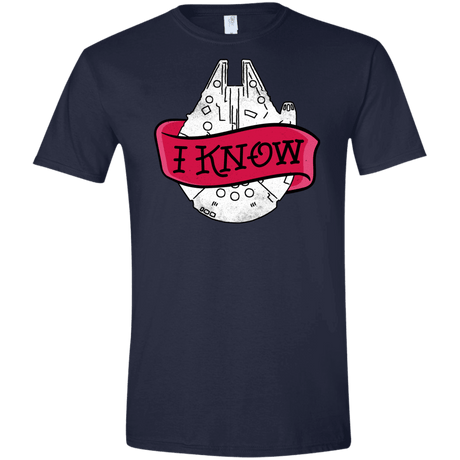 T-Shirts Navy / X-Small I Know Men's Semi-Fitted Softstyle