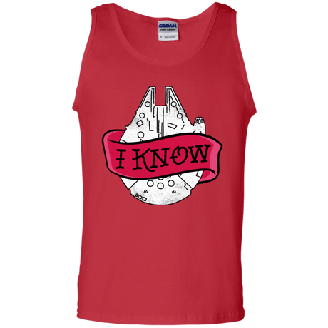 T-Shirts Red / S I Know Men's Tank Top