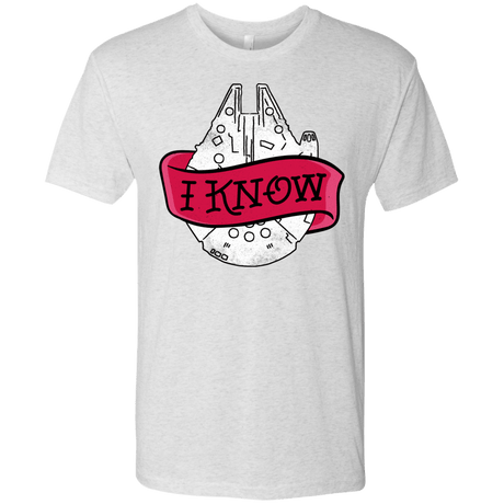T-Shirts Heather White / S I Know Men's Triblend T-Shirt