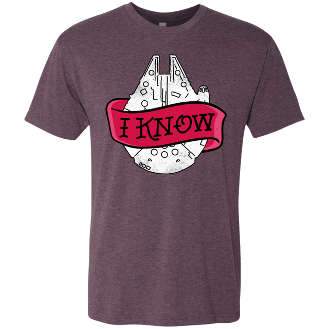 T-Shirts Vintage Purple / S I Know Men's Triblend T-Shirt
