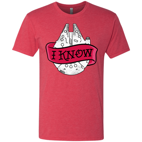T-Shirts Vintage Red / S I Know Men's Triblend T-Shirt