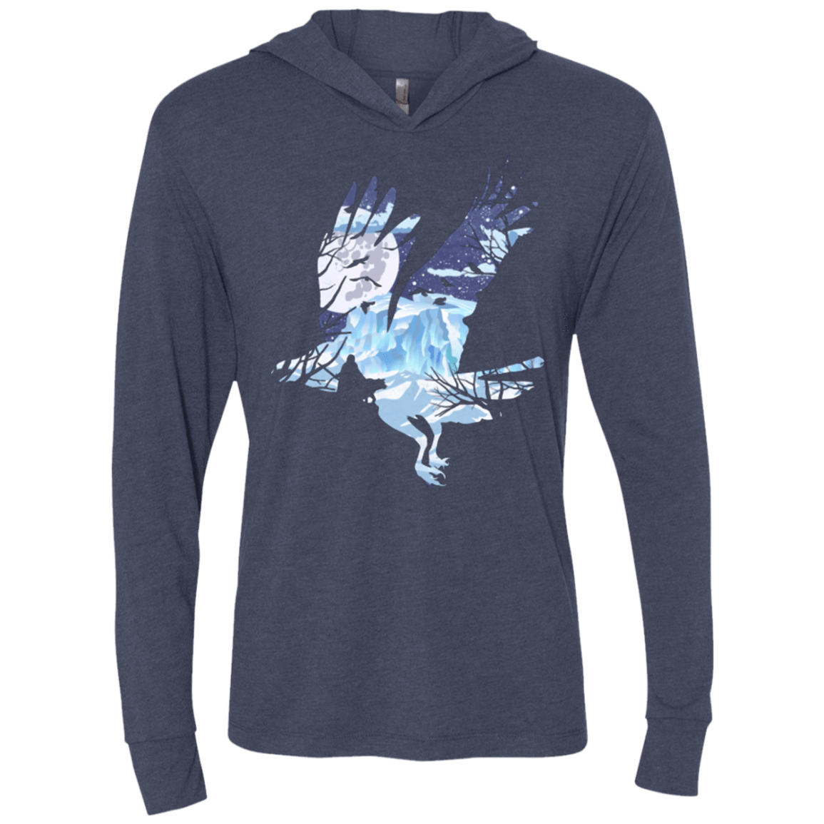 T-Shirts Vintage Navy / X-Small I know nothing Triblend Long Sleeve Hoodie Tee