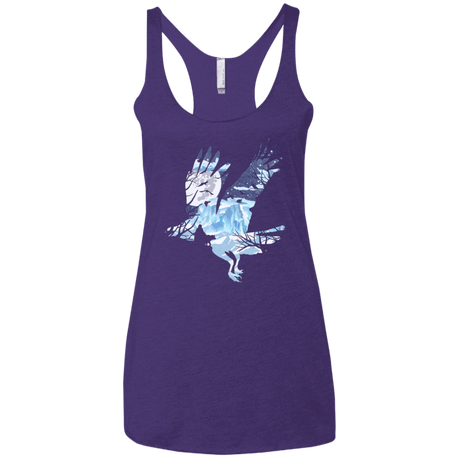 T-Shirts Purple / X-Small I know nothing Women's Triblend Racerback Tank