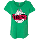 T-Shirts Envy / X-Small I Know Triblend Dolman Sleeve