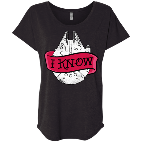 T-Shirts Vintage Black / X-Small I Know Triblend Dolman Sleeve