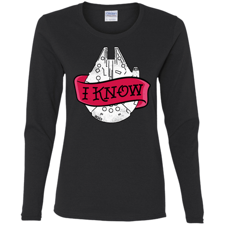 T-Shirts Black / S I Know Women's Long Sleeve T-Shirt