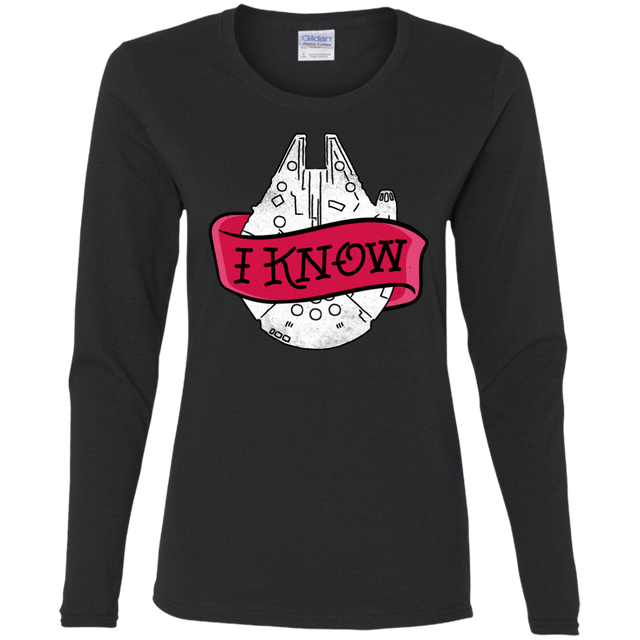 T-Shirts Black / S I Know Women's Long Sleeve T-Shirt