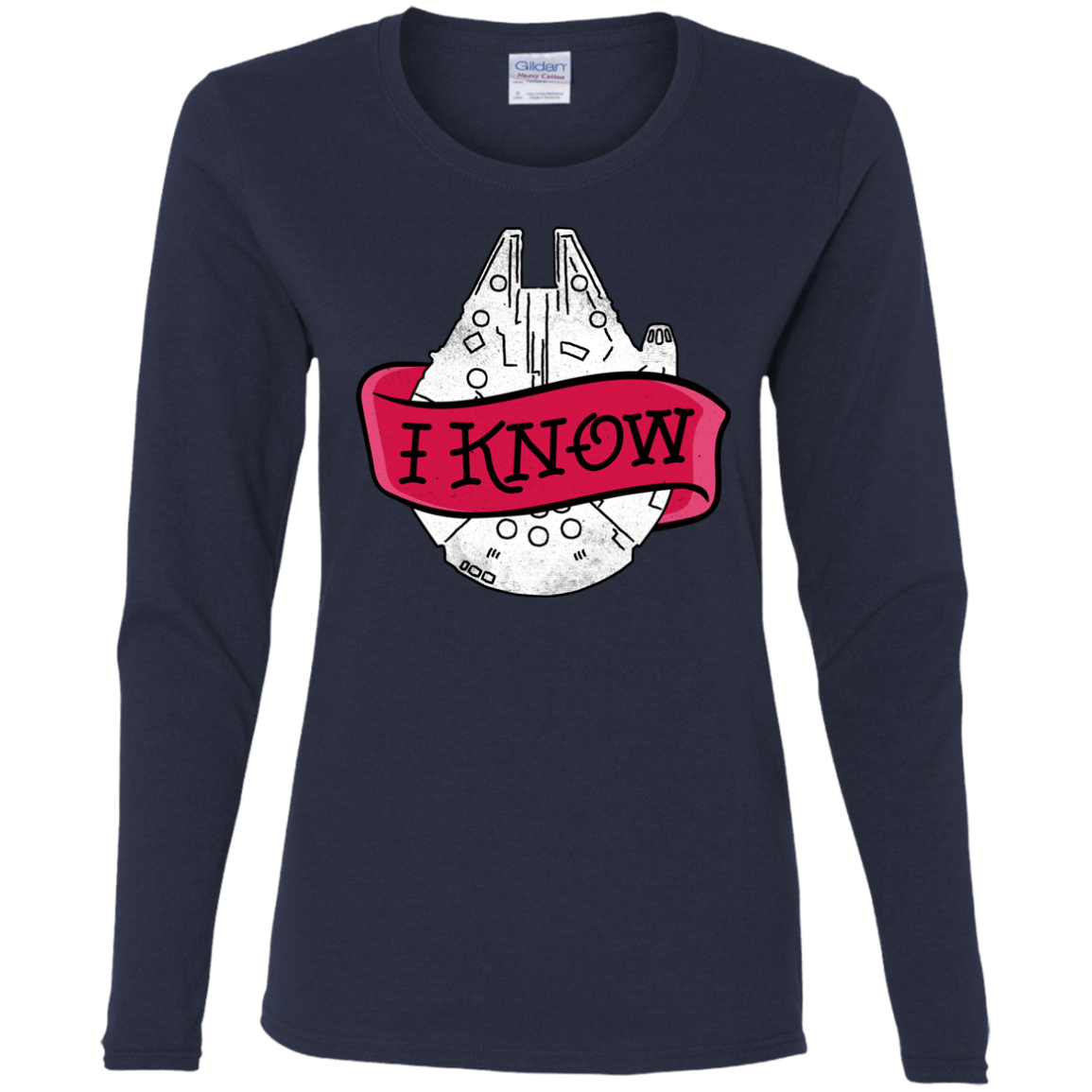 T-Shirts Navy / S I Know Women's Long Sleeve T-Shirt